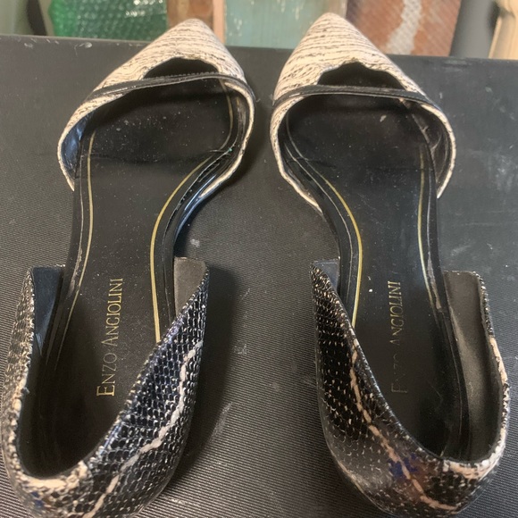 Chic black and white python flats - Picture 2 of 3